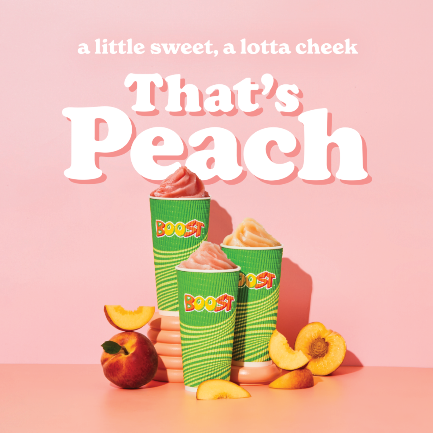 New Peach flavours at Boost Juice